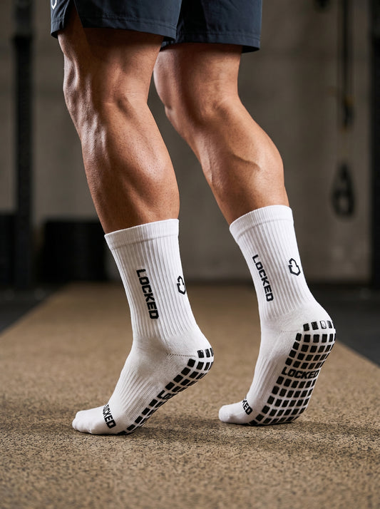 LOCKED Vol. 1 White Grip Socks