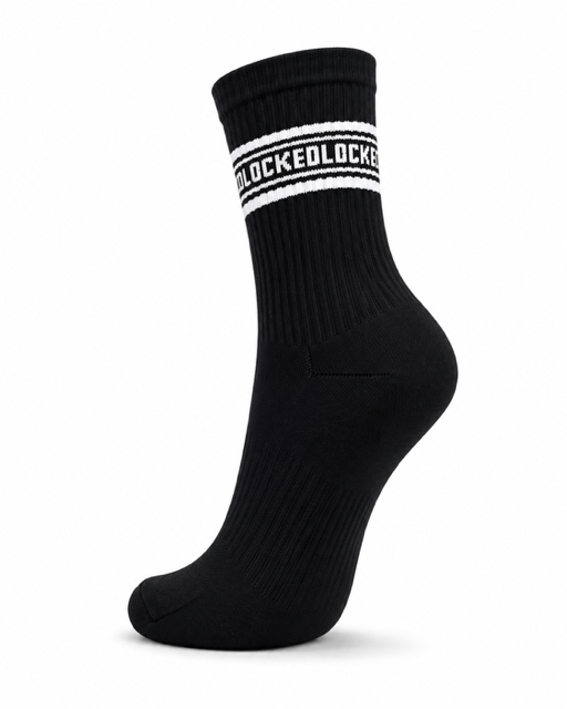LOCKED Vol. 1 Black Crew Socks